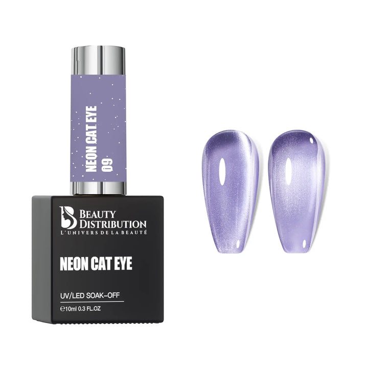 Vernis Semi-Permanent Neon Cat Eye Lavande Électrique