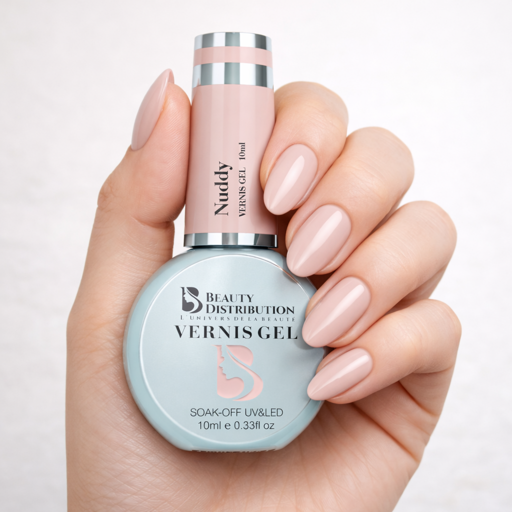 Vernis Semi-Permanent Nuddy 10ml – Le Rose Lacté