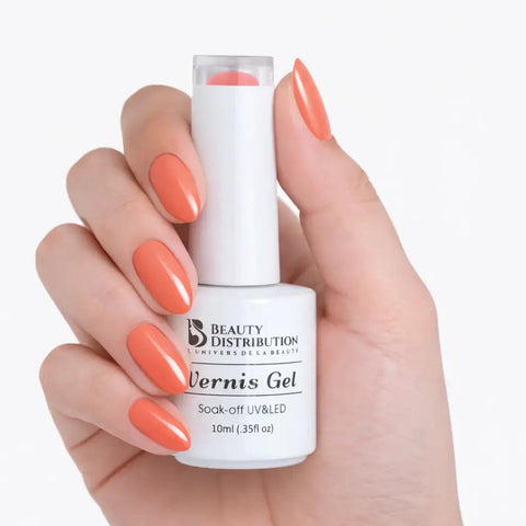 Vernis Semi-Permanent UV/LED C908 Saumon Doux Beauty Distribution Beauty Distribution