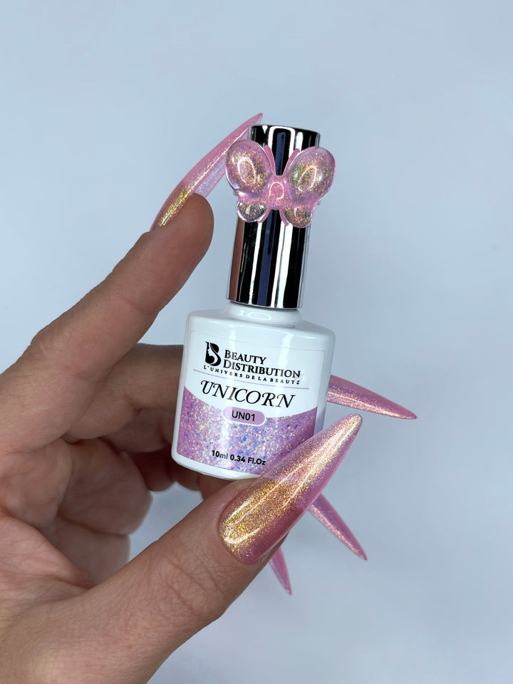 Vernis Semi-Permanent Unicorn SeaShell  Éclat Féerique & Reflets Irisés