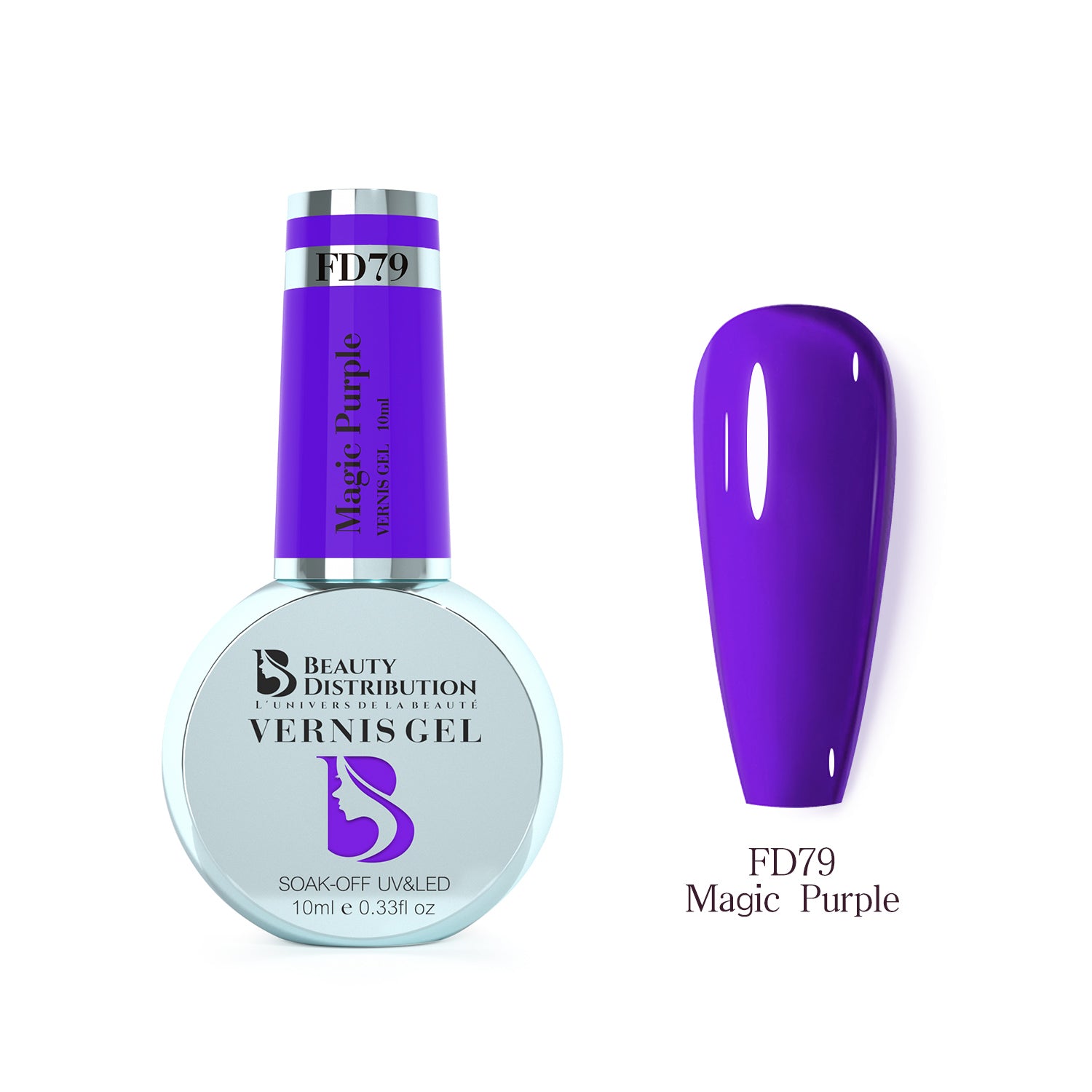 Vernis Semi-Permanent Vitrail FD79 Magic Purple  