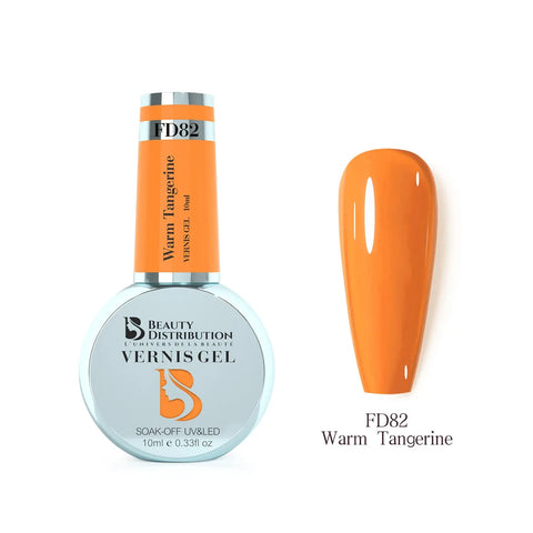 Vernis Semi-Permanent Warm Tangerine FD82 10ml 
