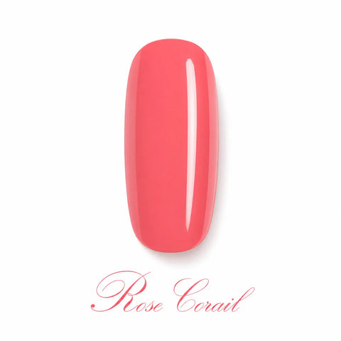 Capsule ongle Rose Corail glossy Beauty Distribution, teinte vernis gel UV LED rose corail lumineuse pour manucure élégante, nail art professionnel et pose onglerie tendance.