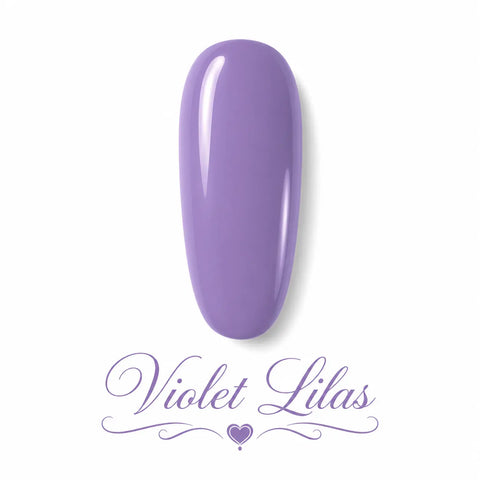 Vernis gel Violet Lilas Beauty Distribution sur capsule, couleur violet lilas lumineuse avec effet gel ultra brillant, parfait pour des ongles féminins, raffinés et une manucure professionnelle tendance.