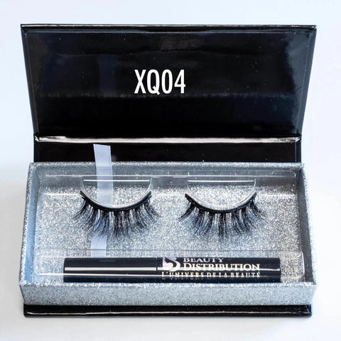 Faux-cils Mink Magnétiques - Faux-cils Aimantés XQ04 Beauty Distribution