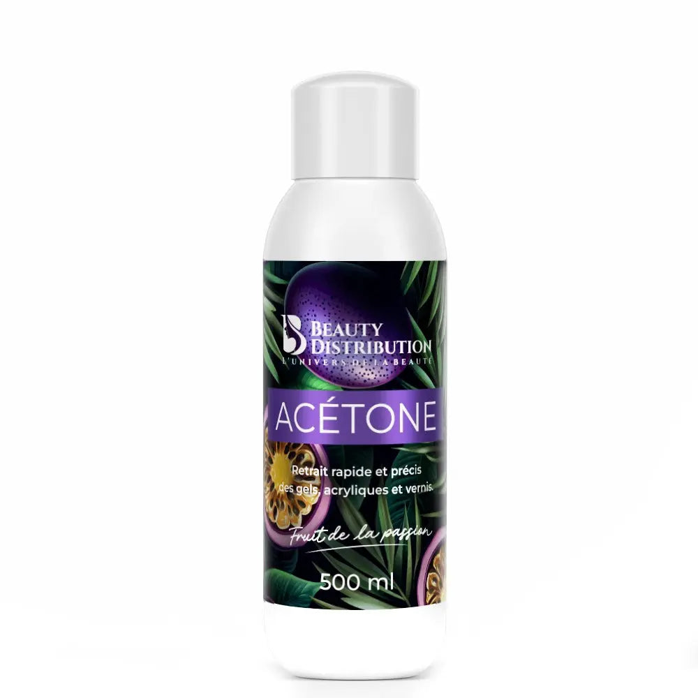 Acétone Parfumée Fruit de la Passion 500ml | Dissolvant Soak-Off Pro Beauty Distribution