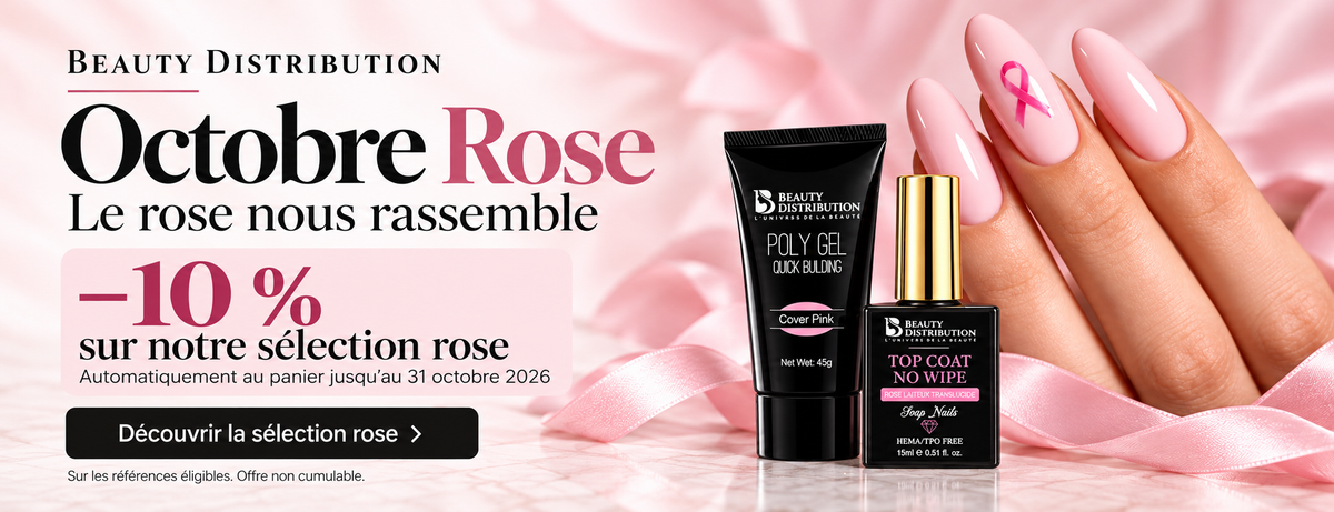 Octobre Rose — Le rose nous rassemble. −10 % sur notre sélection rose, automatiquement au panier jusqu’au 31 octobre 2026. Sur les références éligibles. Offre non cumulable. Découvrir la sélection rose.