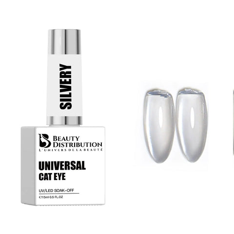 Vernis Semi-Permanent Universal Cat Eye Silvery Beauty Distribution