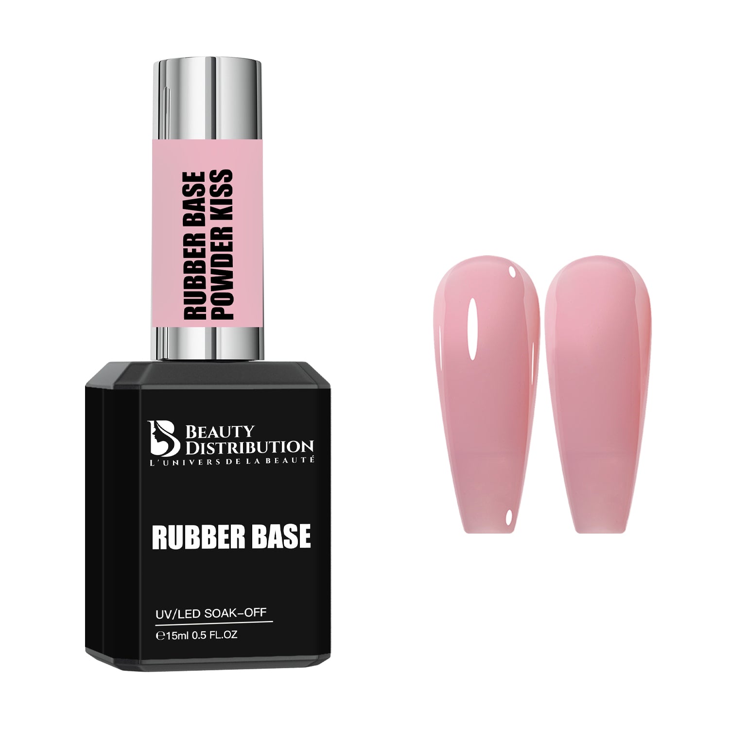Rubber Base Powder Kiss - 15ml  Gainage & Renfort Haute Performance