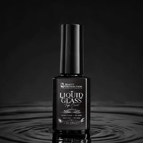 Top Coat Liquid Glass Water Ripples  – Effet Vague d’Eau 3D No Wipe Beauty Distribution
