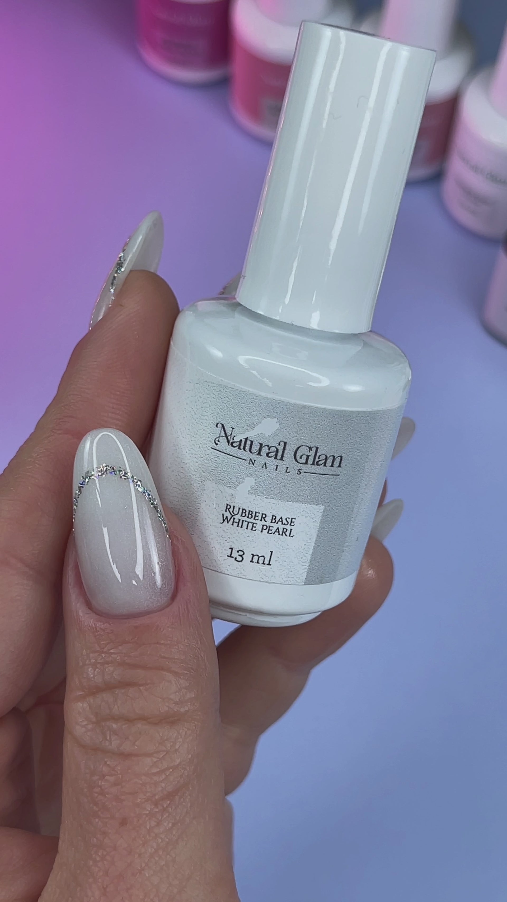 Présentation vidéo — Rubber Base White Pearl 13ml | Base Blanc Nacré UV/LED