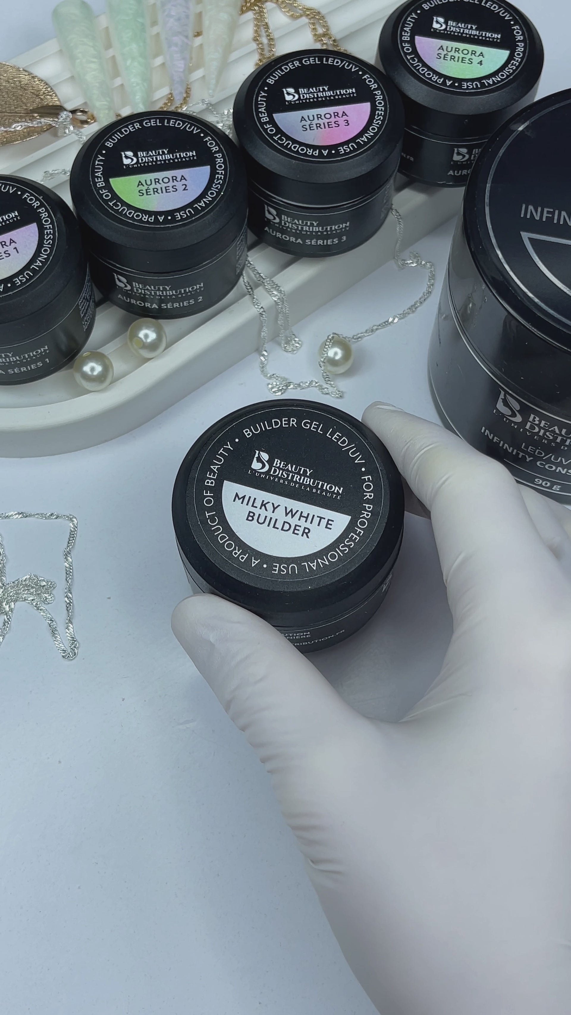 Présentation vidéo — Gel de construction Aurora Series 3–Blush HorizonThixotrope Sans Limage (15ml)