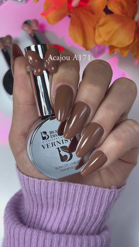 Présentation vidéo — Vernis Semi-Permanent Marron Chocolat Intense A171 15ml