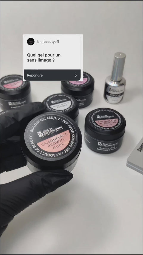 Comparaison de gels de construction pour une pose sans limage