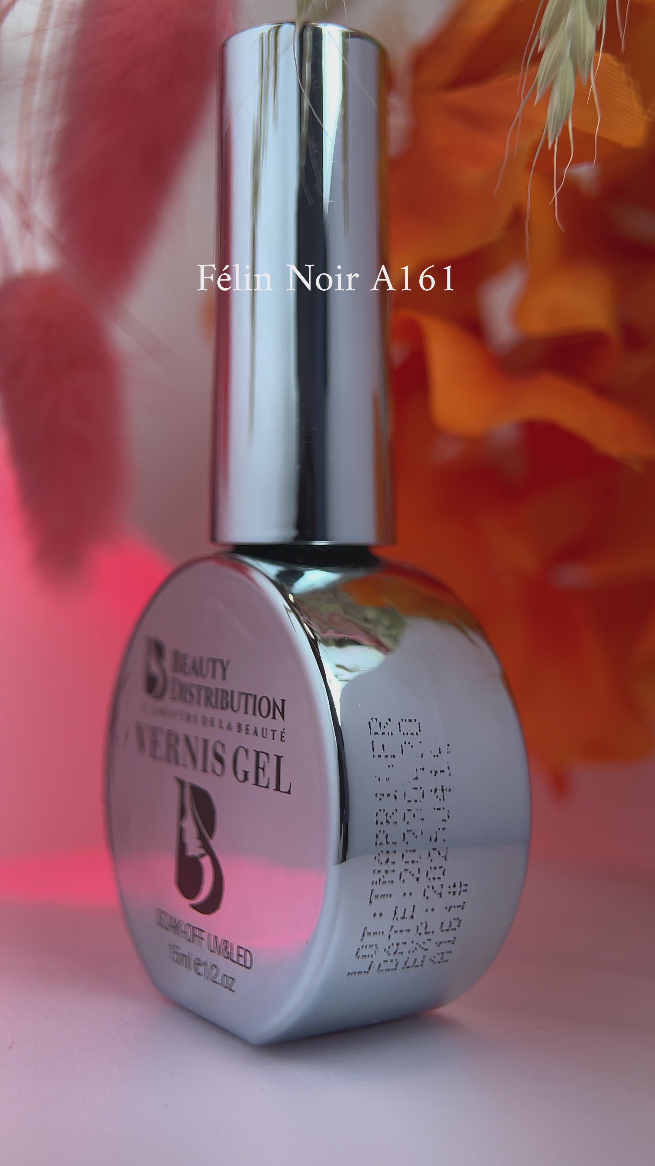 Gel Polish félin Noir A161