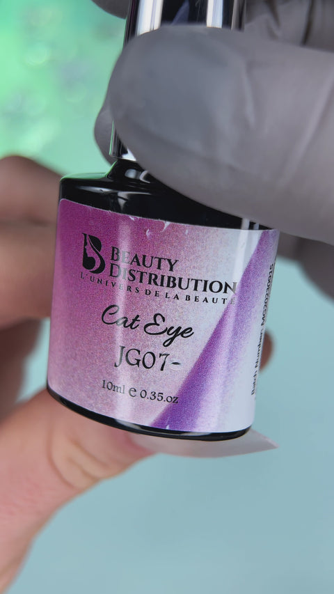 Présentation vidéo — Vernis Semi-Permanent Rose Mauve Nacré Cat Eye JG07 (10 ml)