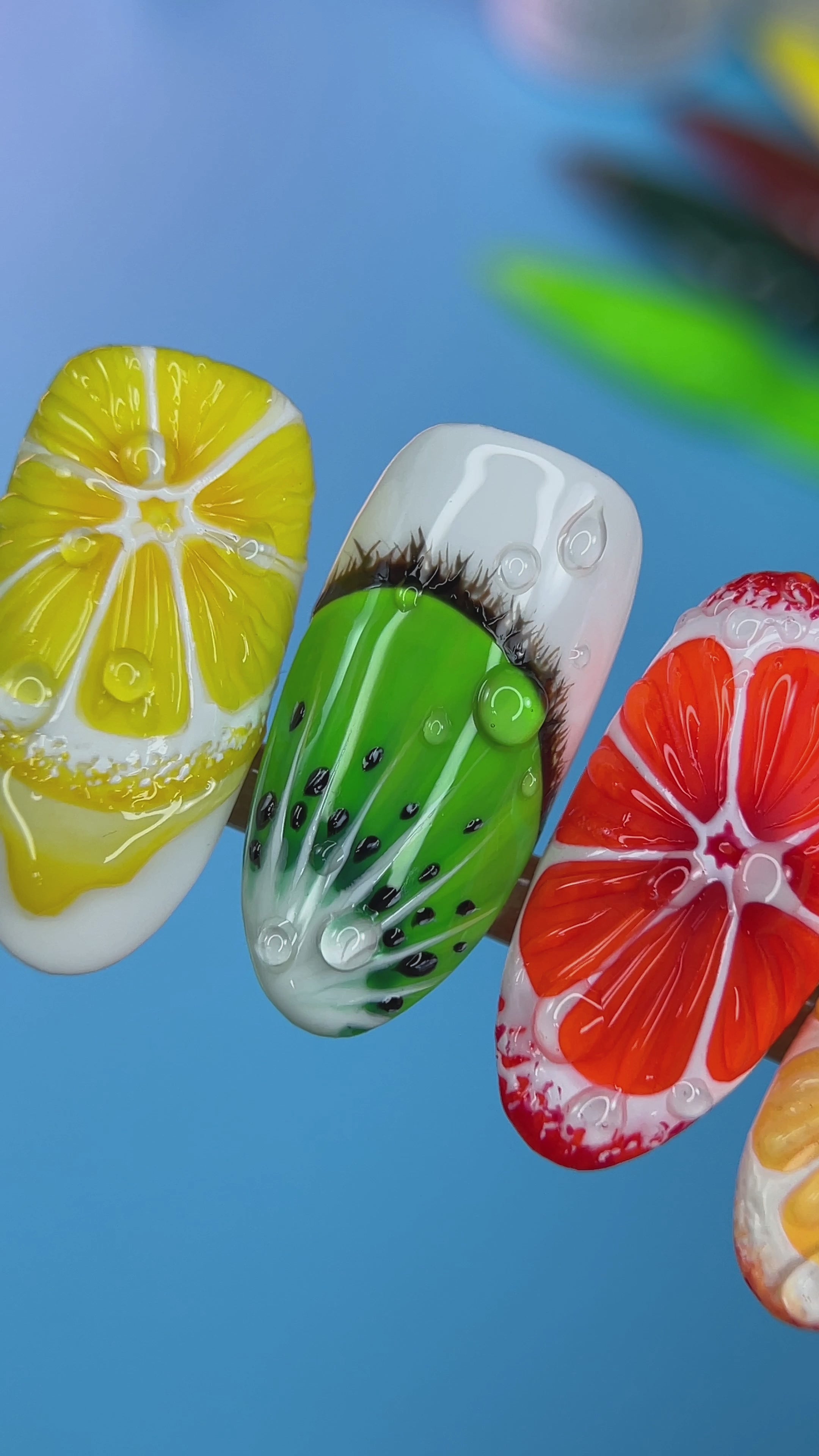 Gel Polish Sparkling Neon Green A002