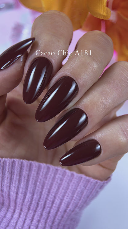 Esmalte en gel Plata Cacao Chic A181