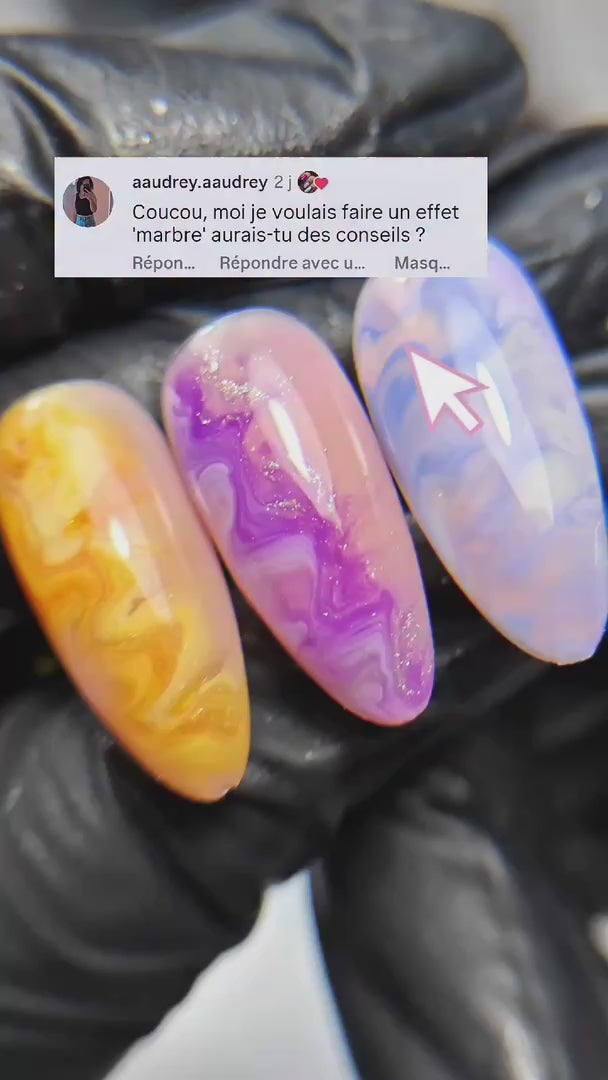 Tutoriel Julie Nails44 – Nail art marbré