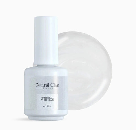 Rubber Base White Pearl 13ml – L’Élégance Nacrée pour un Gainage Haute Coutur Beauty Distribution