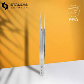 Pince Professionnelle Staleks  Pour Extension De Cils EXPERT 40 TYPE 10 (Droite)