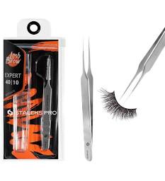 Pince Professionnelle Staleks  Pour Extension De Cils EXPERT 40 TYPE 10 (Droite)