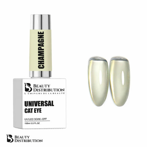 Vernis Semi-Permanent Universal Cat Eye – Champagne (15 ml)
